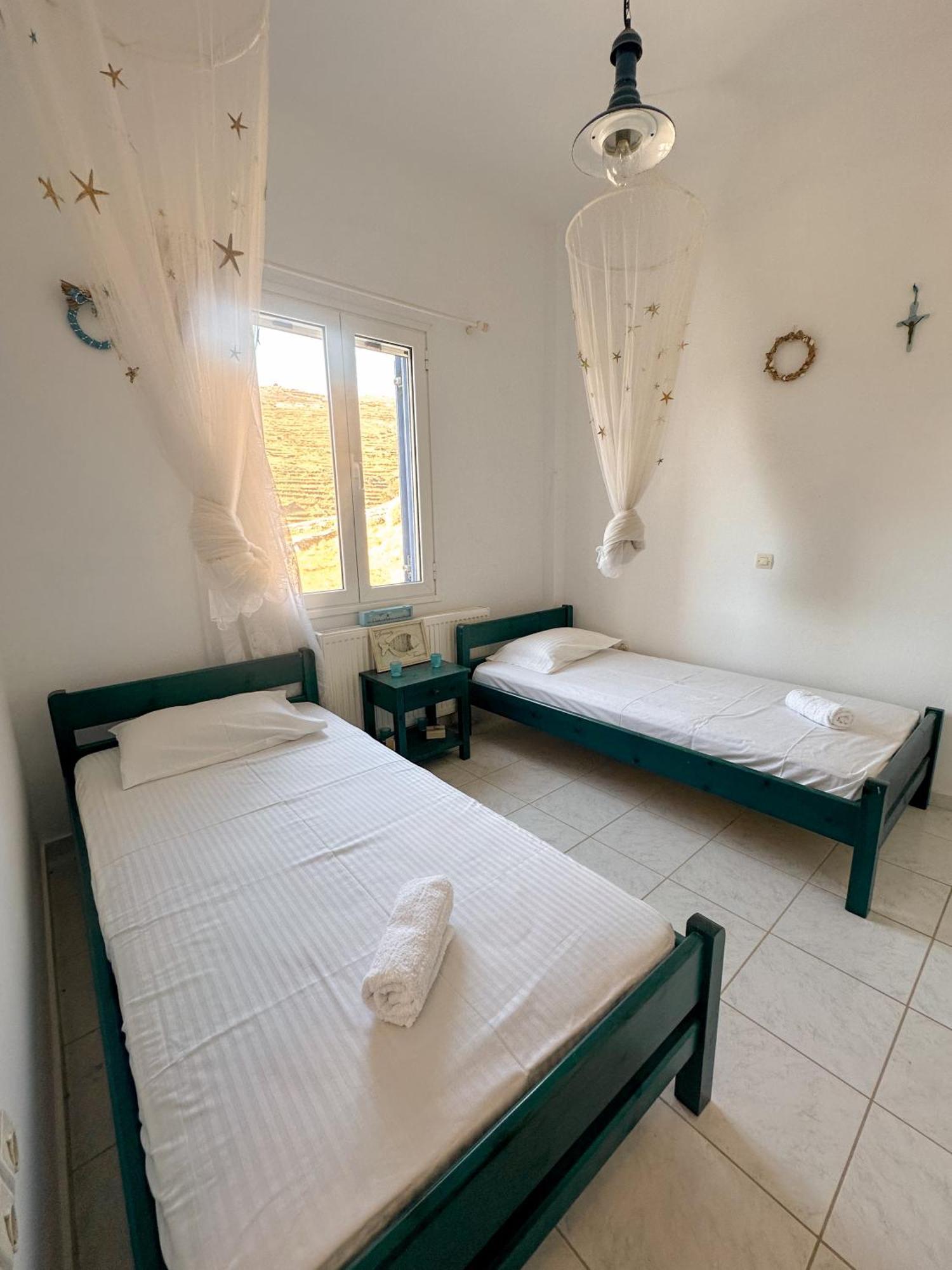 Вилла Blue Orison House Tinos For 5 Persons With Seaview Perastra Экстерьер фото