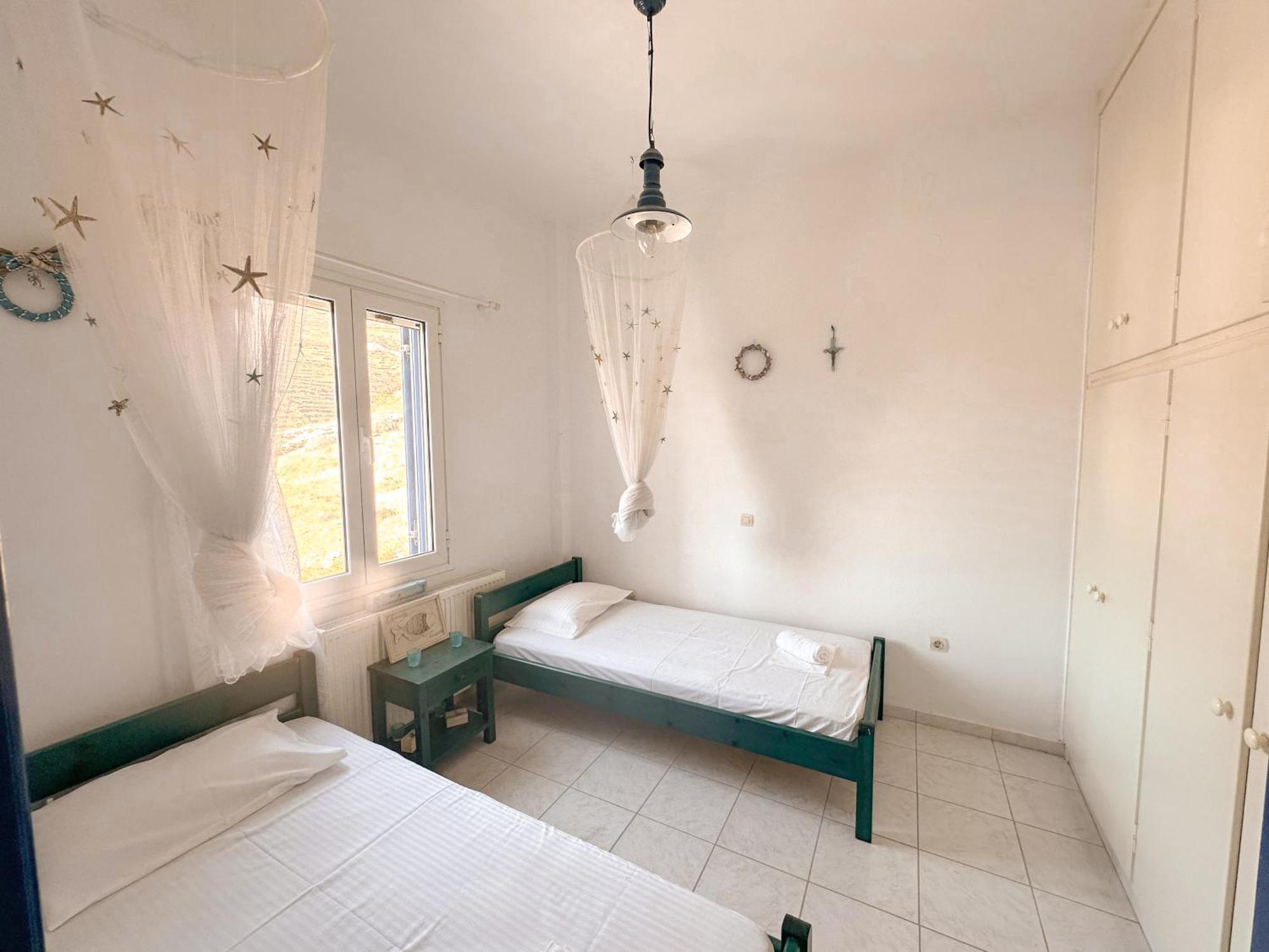 Вилла Blue Orison House Tinos For 5 Persons With Seaview Perastra Экстерьер фото